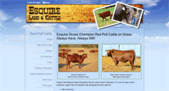 Desktop Screenshot of esquirelandandcattle.com